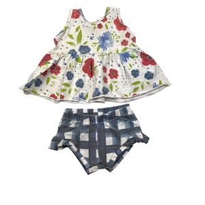 Made By Molly Peplum And Shorties Set